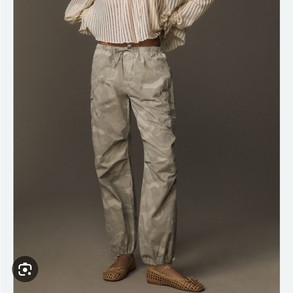 Pilcro Camo Parachute pants